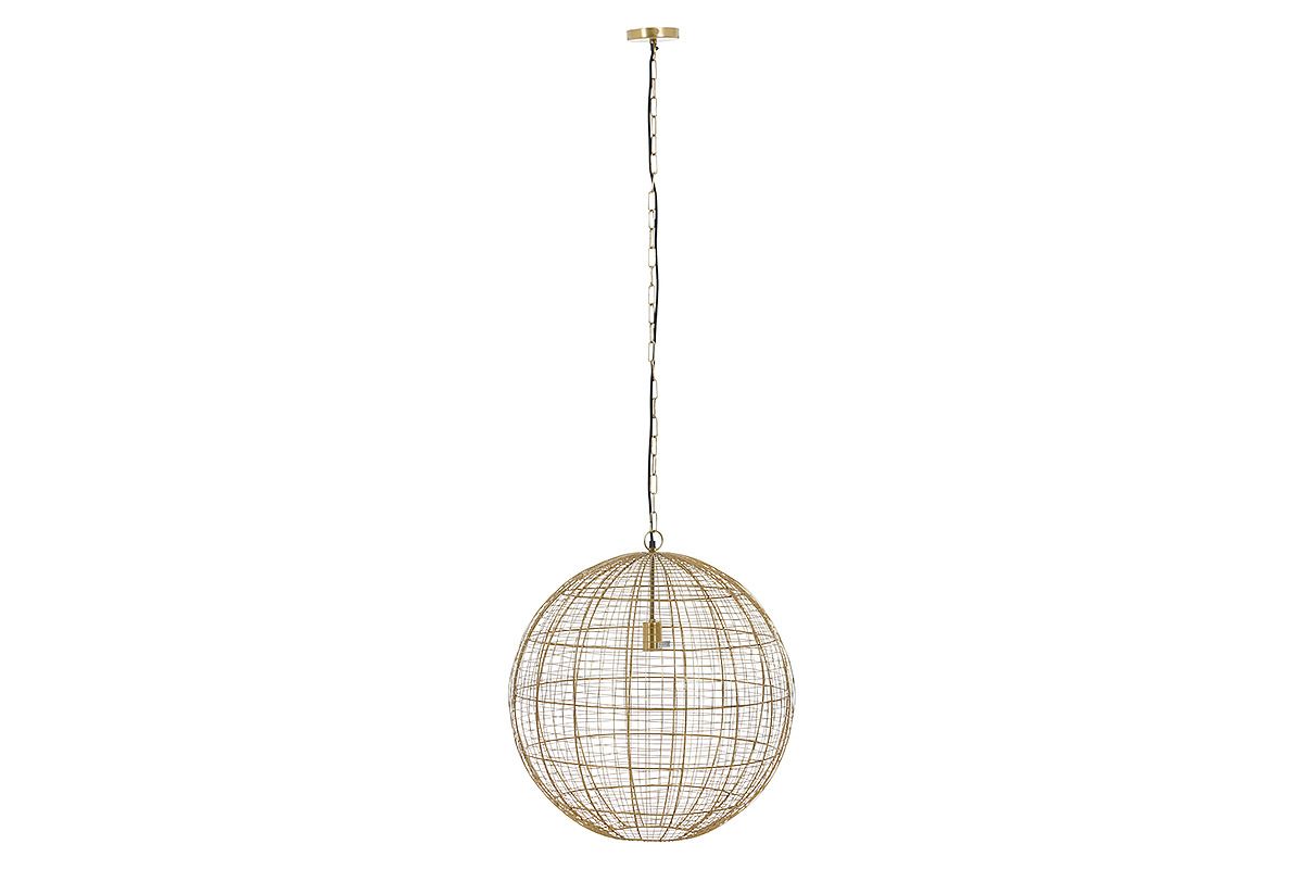 Globe Gold Pendant 49cm