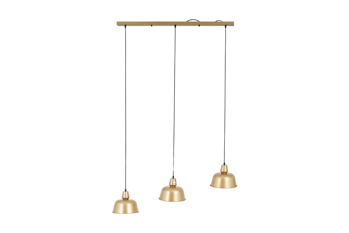 Gold Metal Pendant Trio