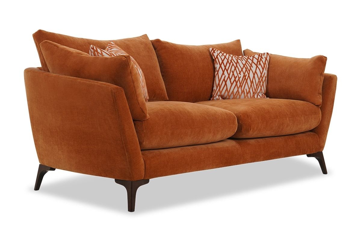 Grace Dusk Marmalade Fabric 3 Seater Sofa