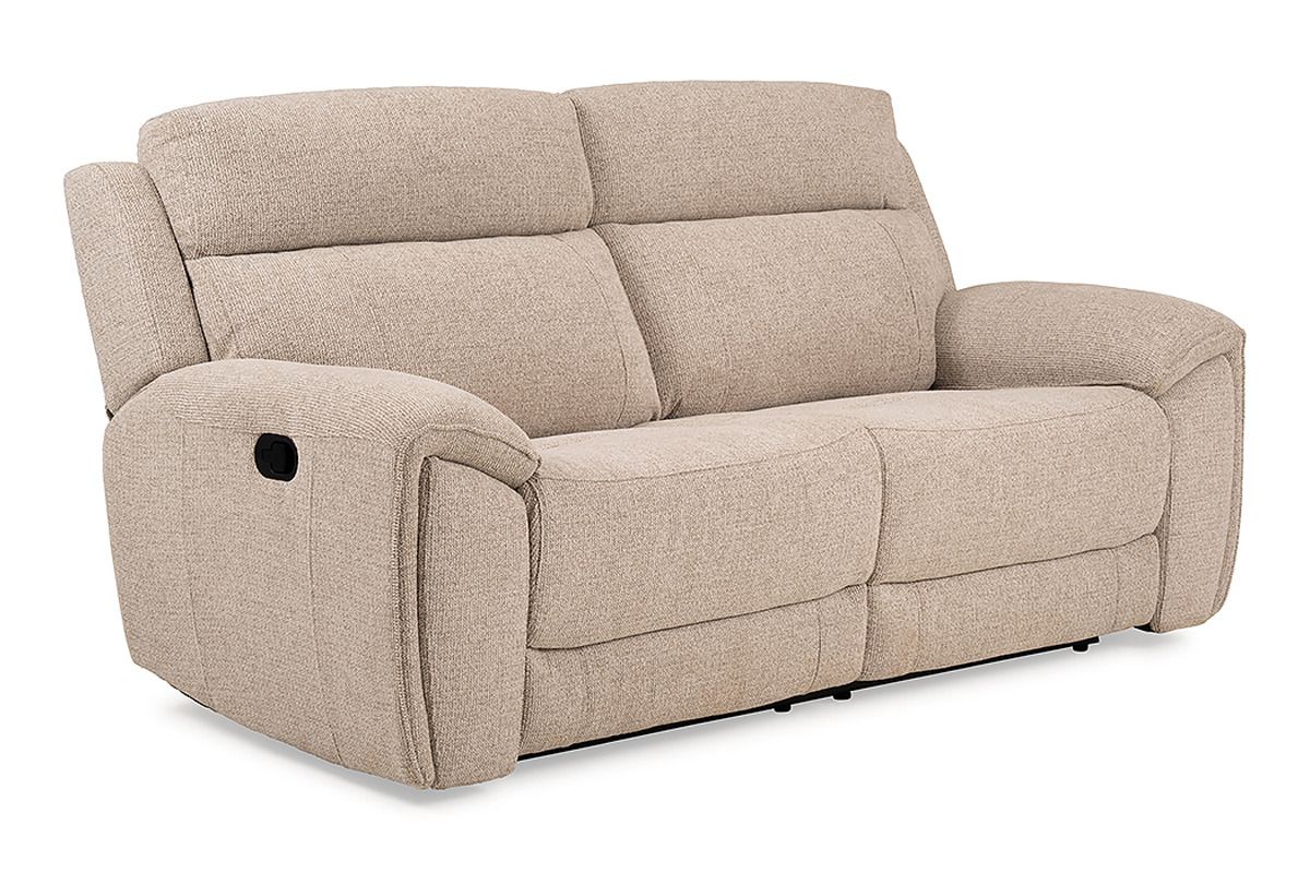 Grantham Cream 3 Seater Manual Recliner Sofa