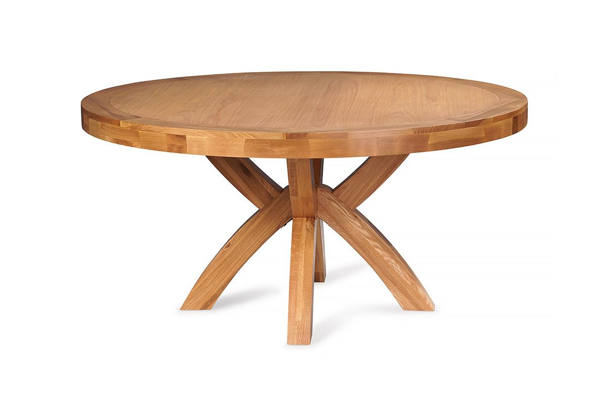 Haystack Oak Round Dining Table 1_6M