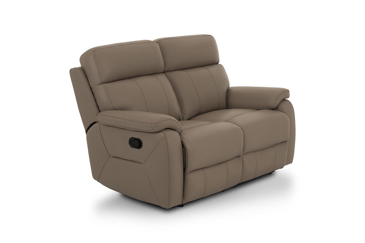 Hugo Leather 2 Seater Manual Recliner Sofa
