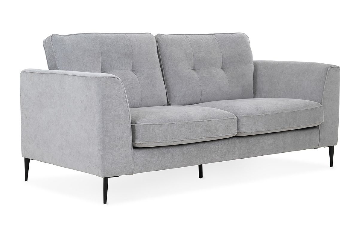 Hunter Grey Fabric 3 Seater Sofa