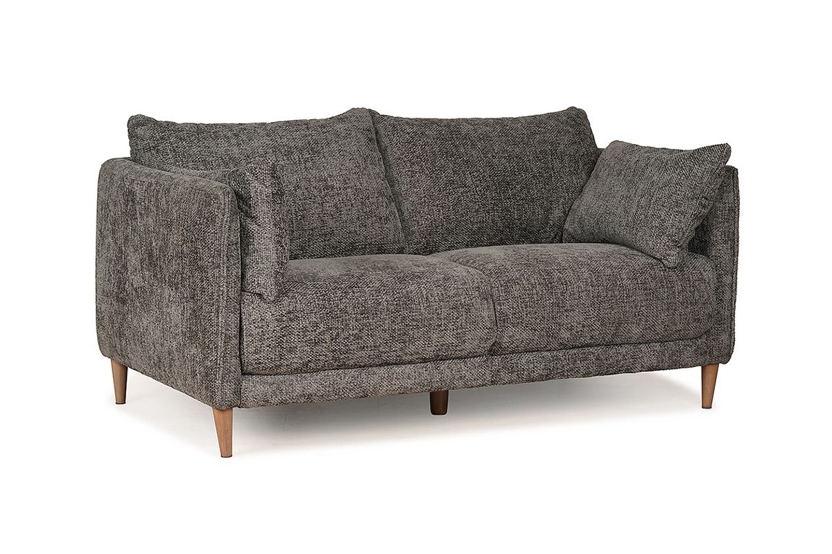 Isabella Charcoal Fabric 2 Seater Sofa