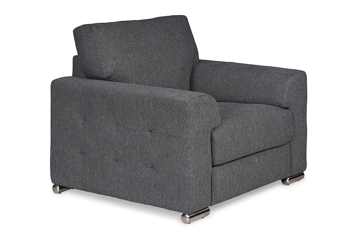 Jackson Dark Grey Fabric Armchair