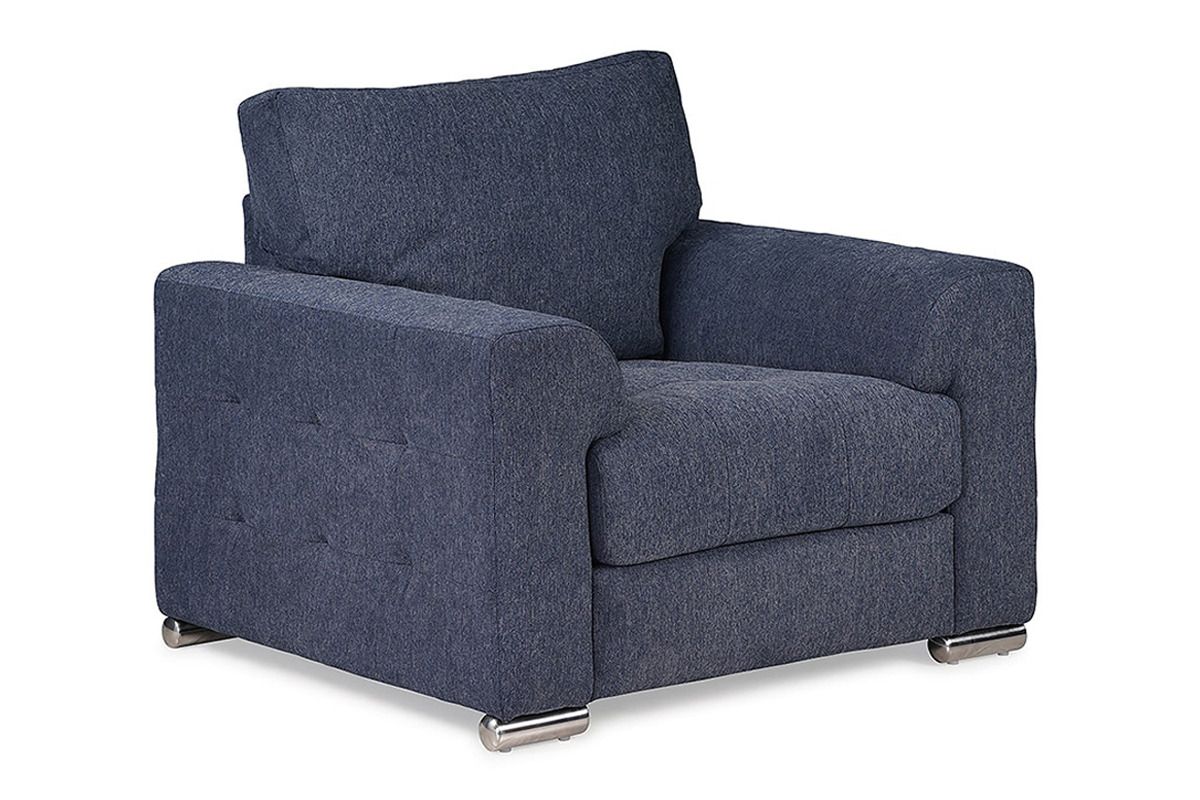 Jackson Navy Fabric Armchair