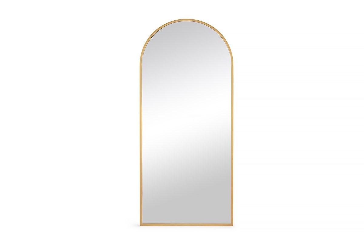 Jennifer Arched Mirror Brass 180x80cm