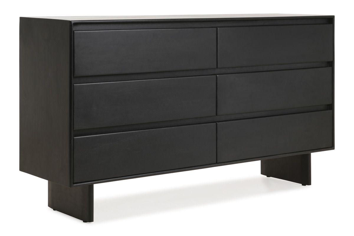 Karma Black 6 Drawer Chest