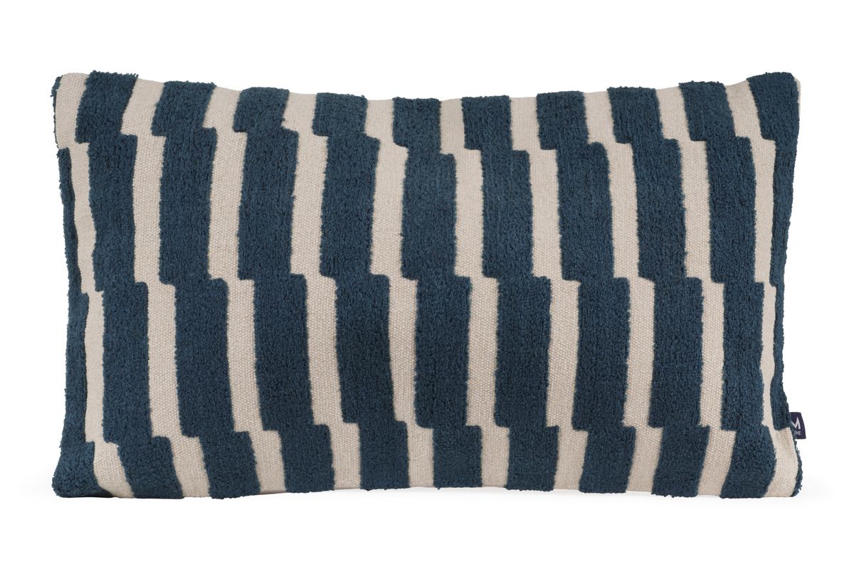 Kaya Navy Striped Cushion 30x50cm