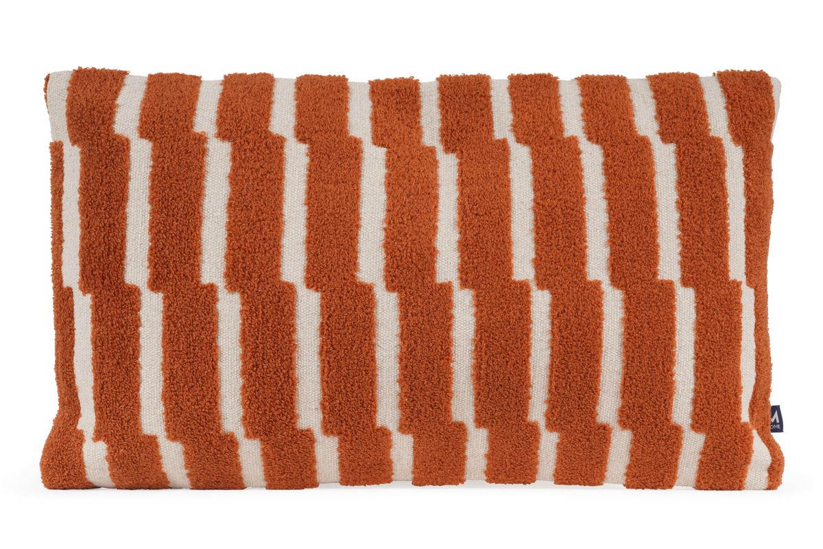 Kaya Rust Striped Cushion 30x50cm