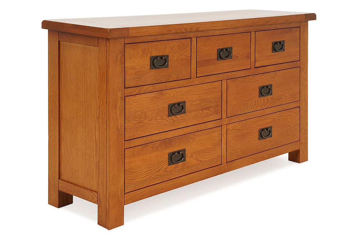 Kingston Oak 7 Drawers Chest