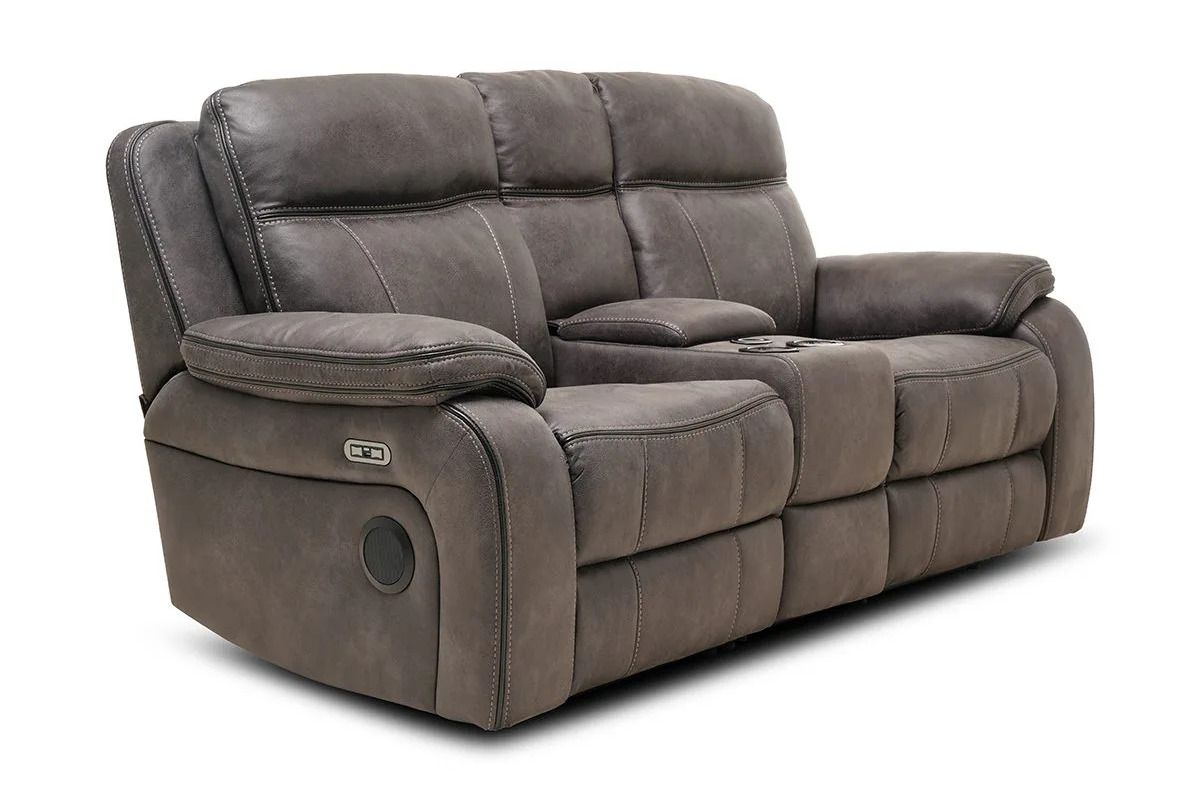 Lansdowne Electric 2 Seater Sofa With Charging console Bluetooth Speaker And Head Tilt