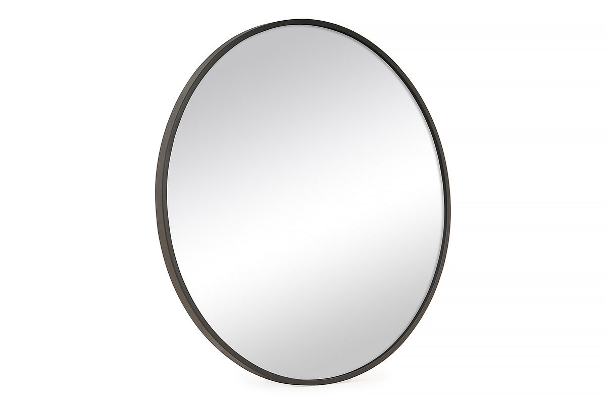 Laura Black Frame Tinted Mirror 90x90cm