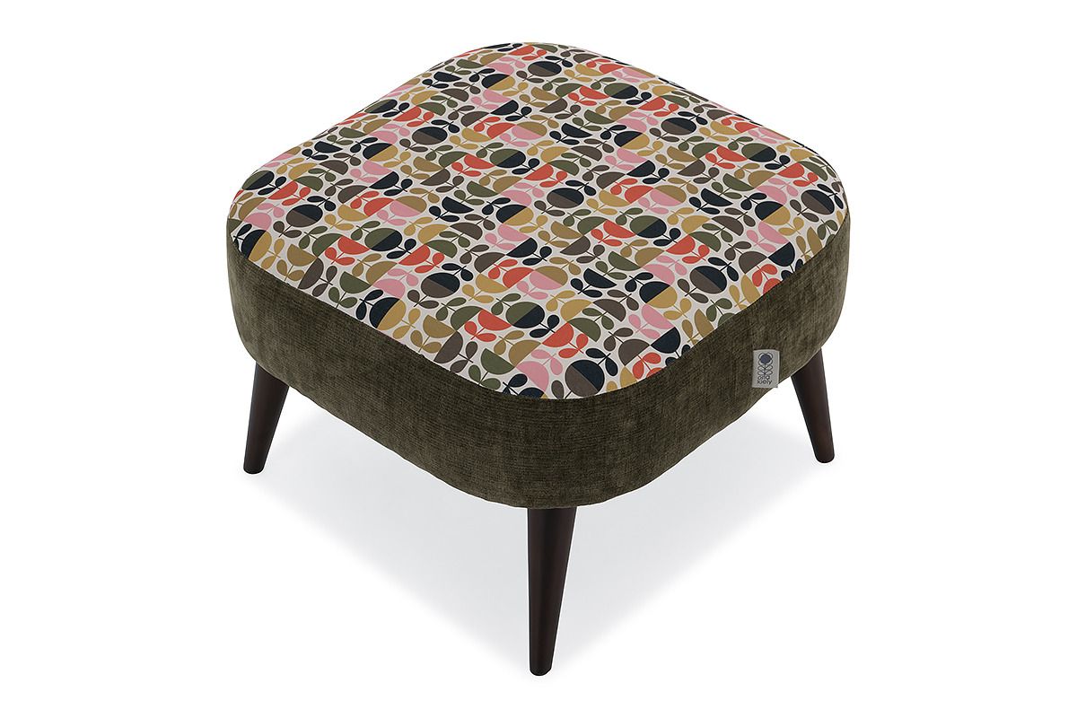 Leap Moss Footstool By Orla Kiely
