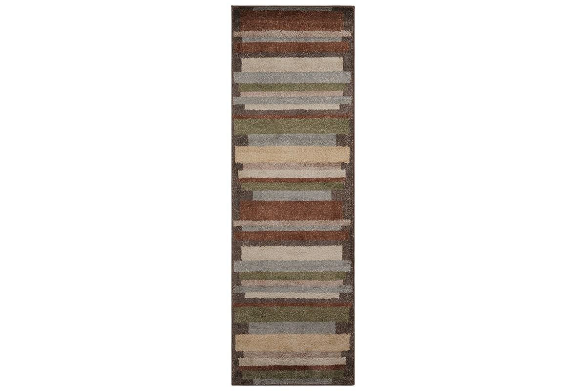 Levi Brown Runner Rug 80x240cm