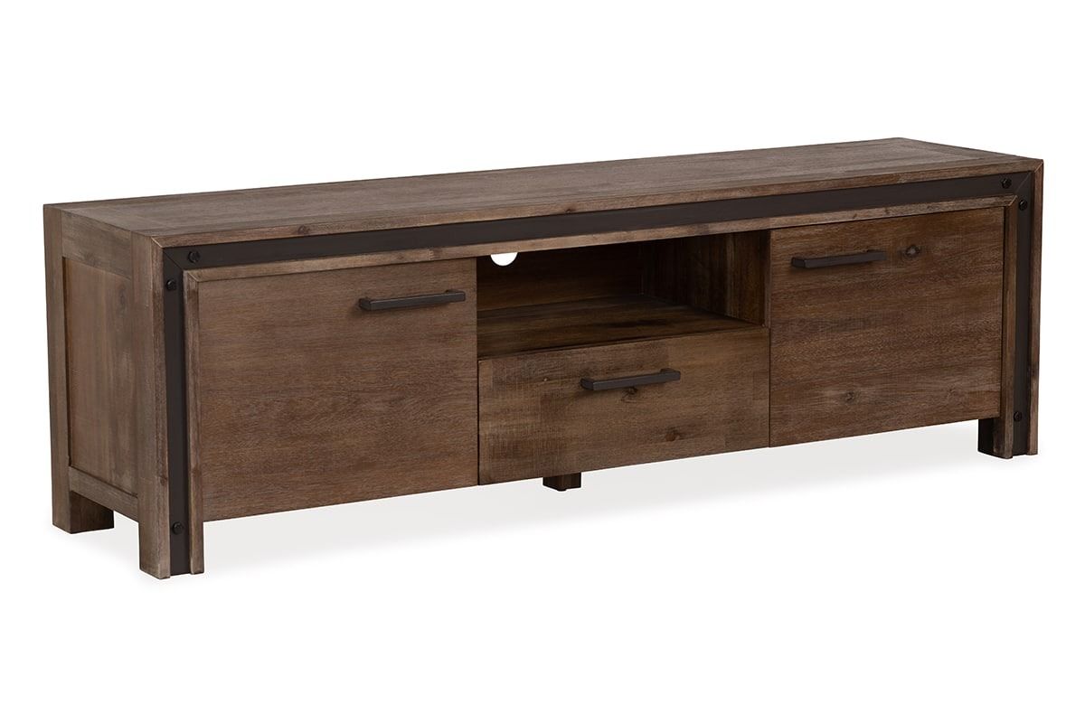 Lex Brown 1 Drawer 2 Door Tv Stand