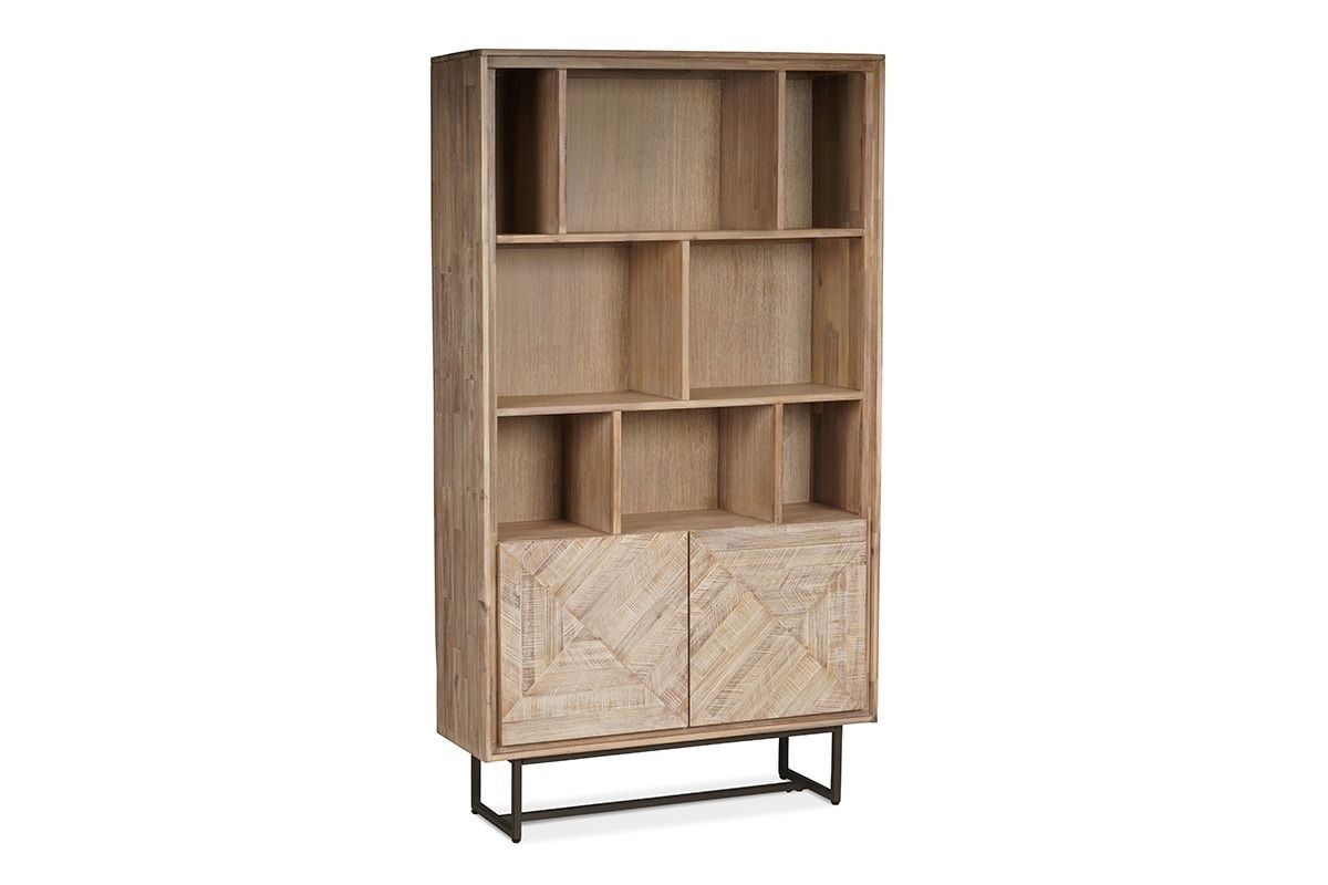 Luna Whitewash Bookcase