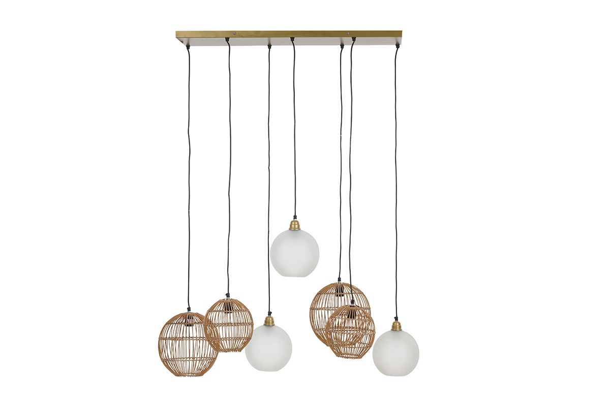 Multi Shade Pendant Light Long