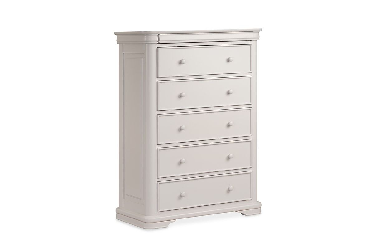 Newport Light Grey 5 Drawers Chest