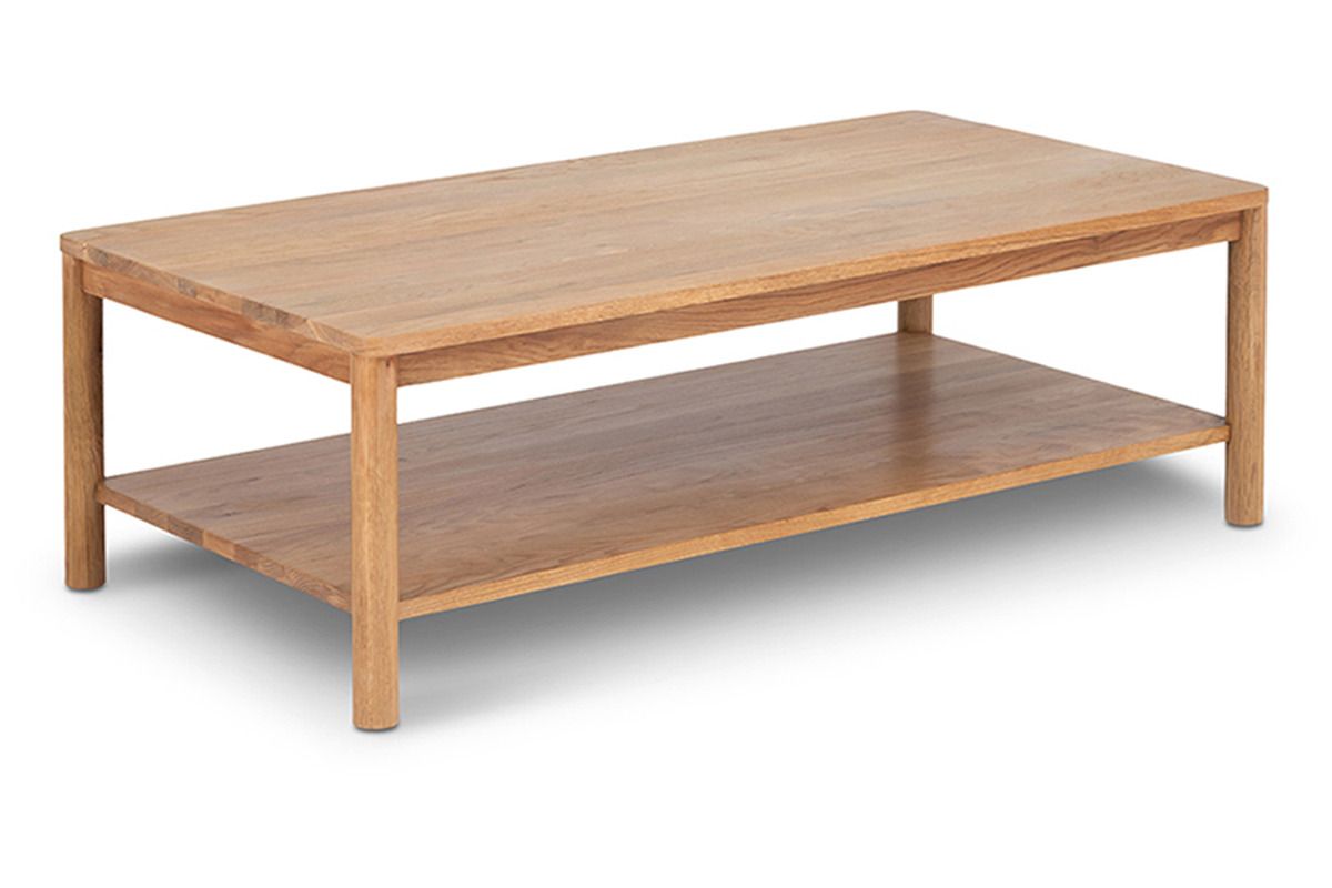 Nordic Solid Oak Coffee Table Rectangular