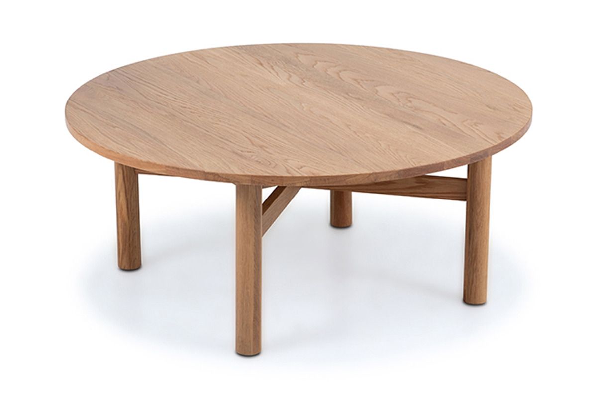 Nordic Solid Oak Coffee Table Round