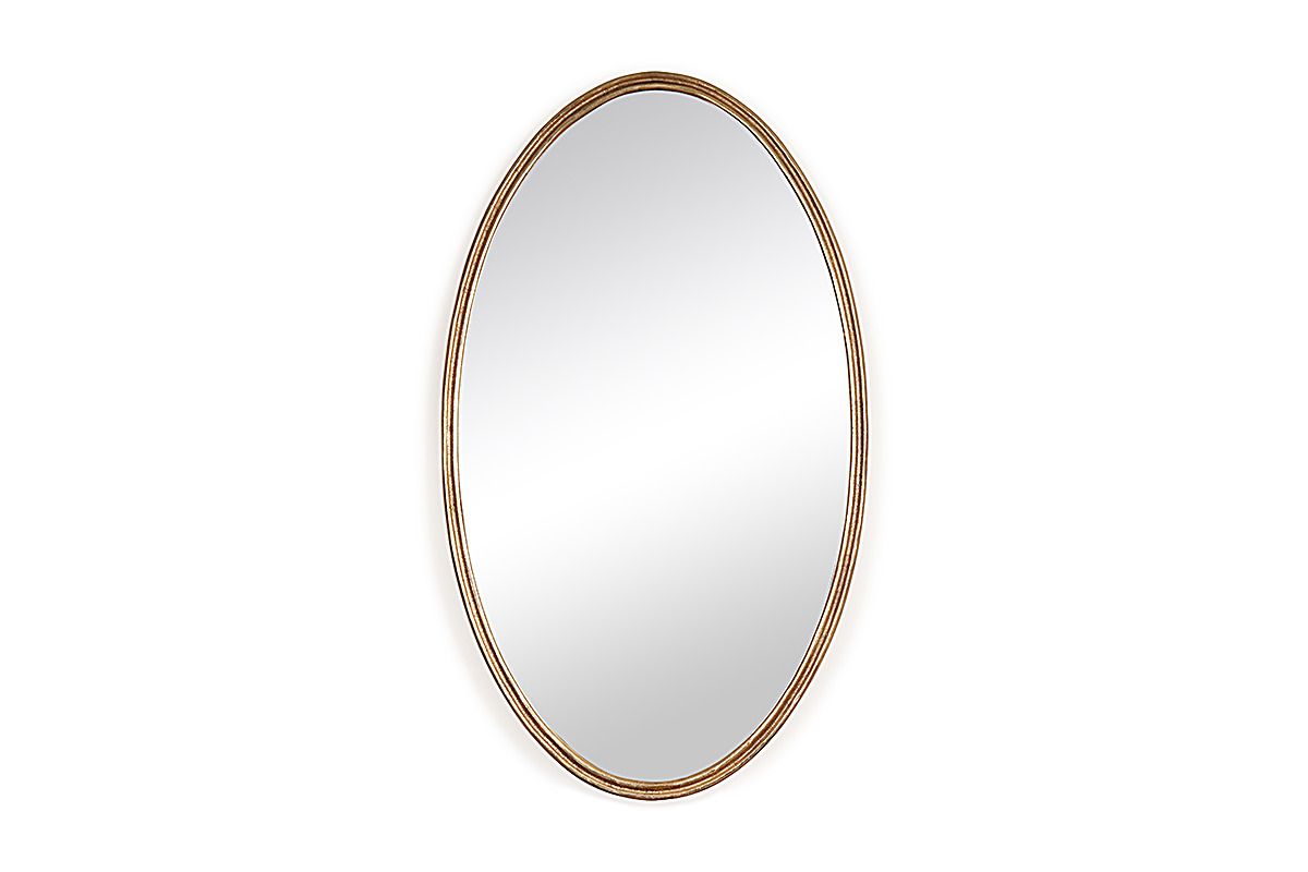 Oval Brass Mirror 102x67cm