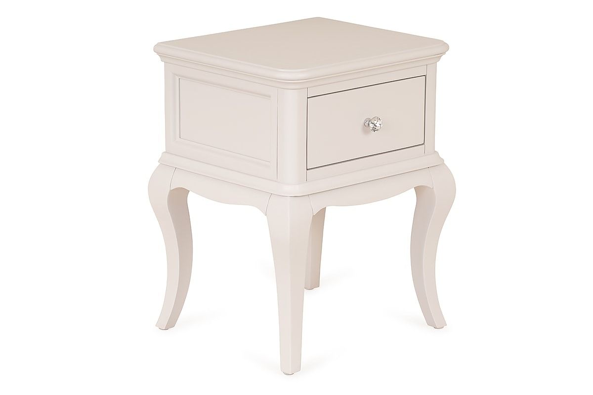Paris Light Grey 1 Drawer Bedside Table
