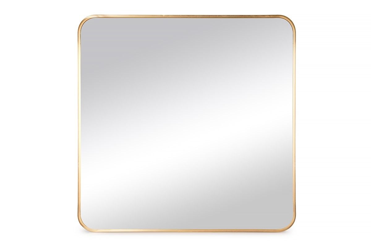 Pippa Brass Square Mirror 60x60cm