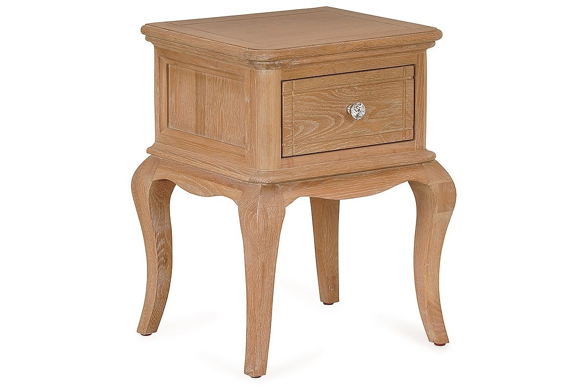 Porto Oak 1 Drawer Bedside Table