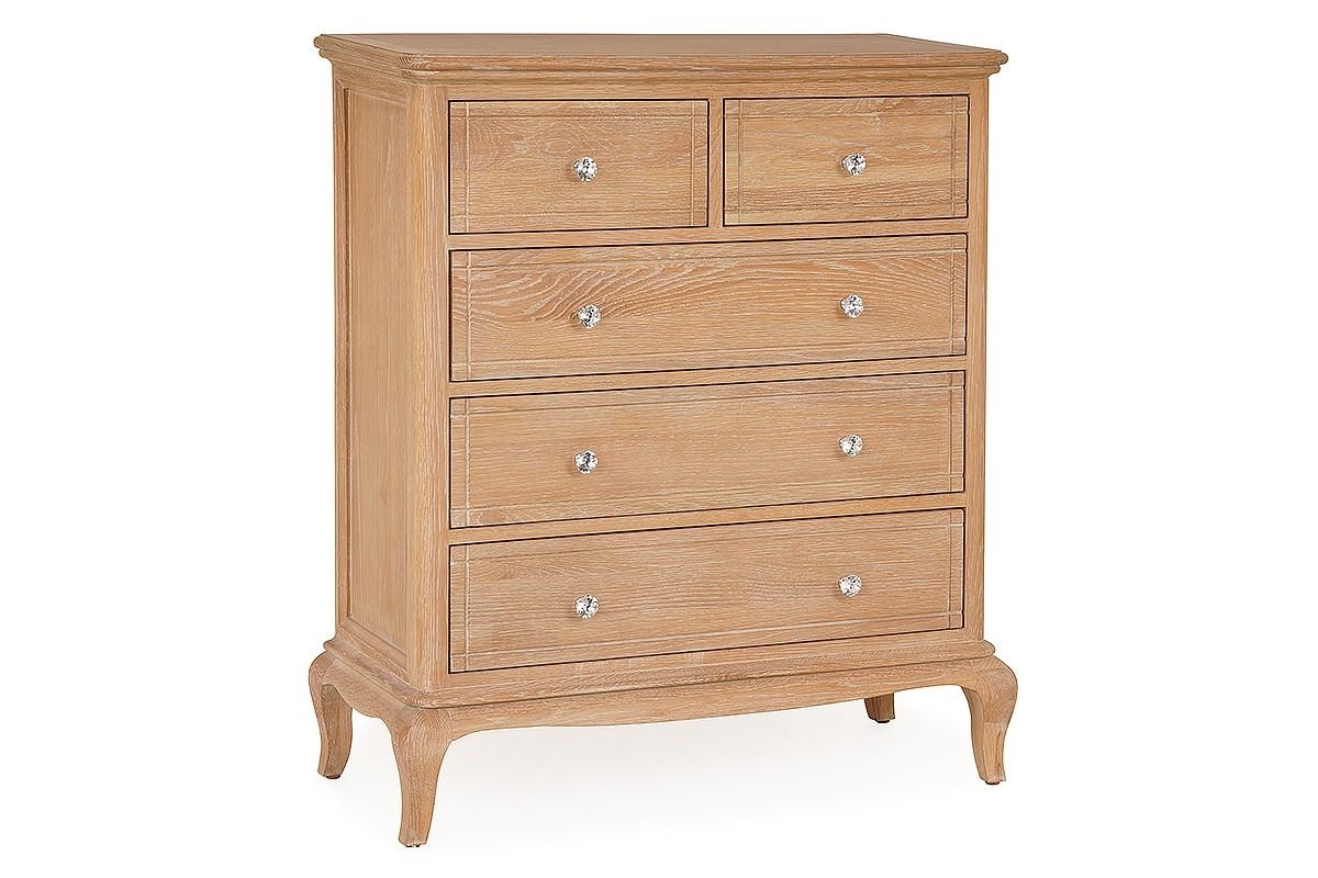 Porto Oak 5 Drawers Chest