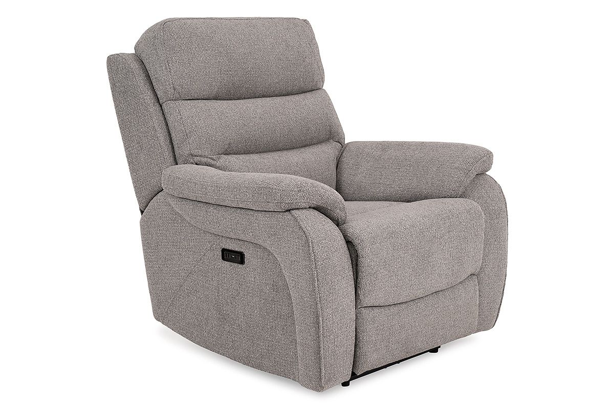 Presley Light Grey Electric Recliner