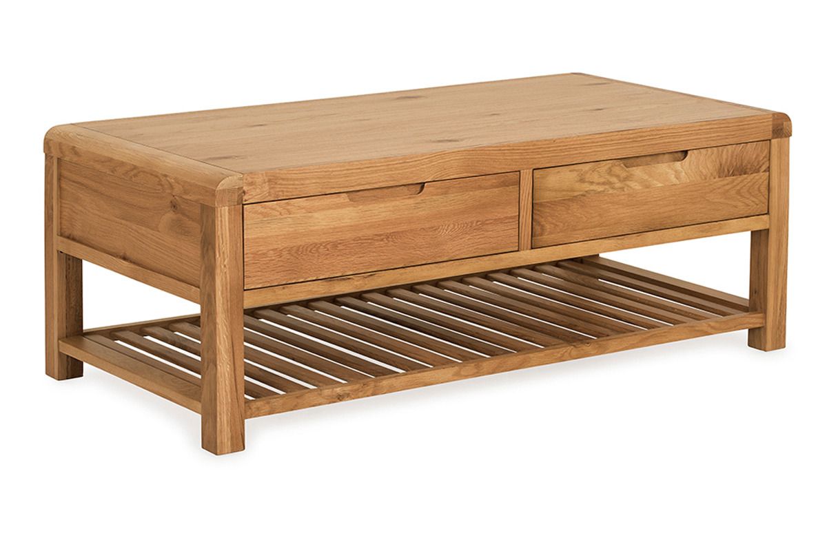 Radcliff Oak 2 Drawer Coffee Table