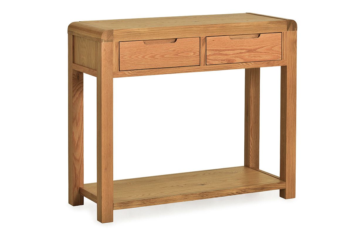 Radcliff Oak 2 Drawer Console Table