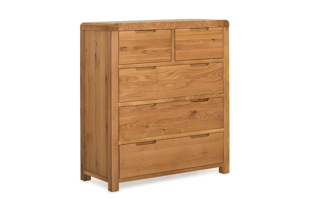 Radcliff Oak 5 Drawers Chest