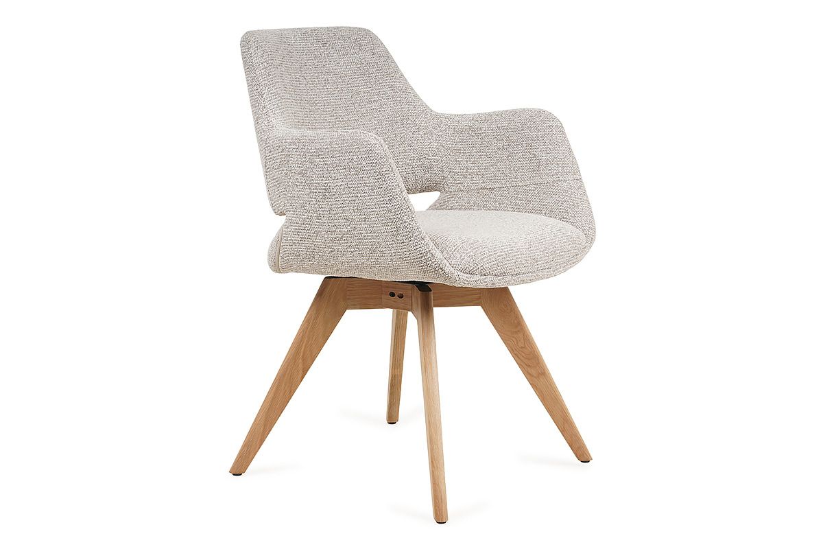 Rhodes Grey Swivel Dining Chair