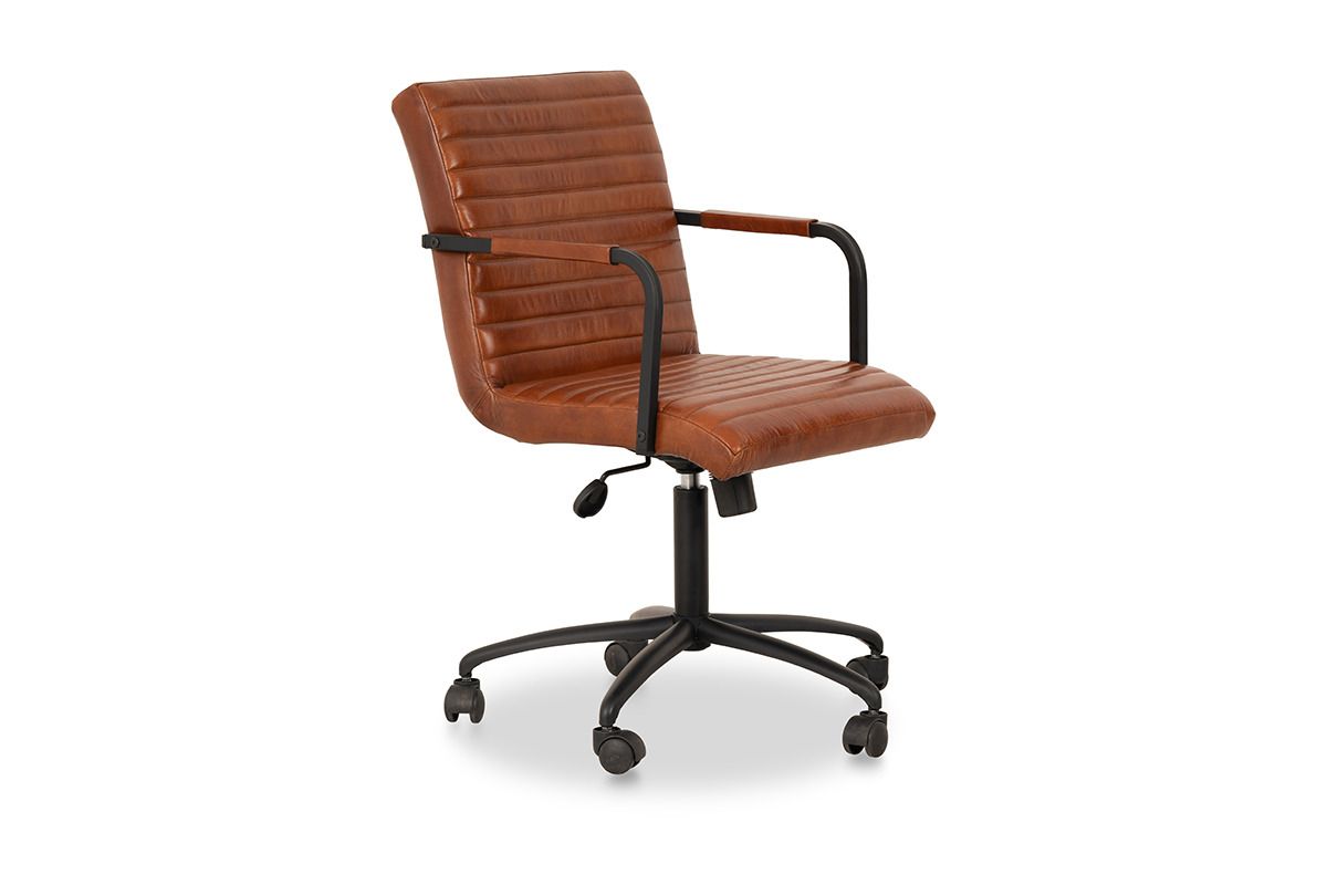 Rigby Brown Leather Office Chair