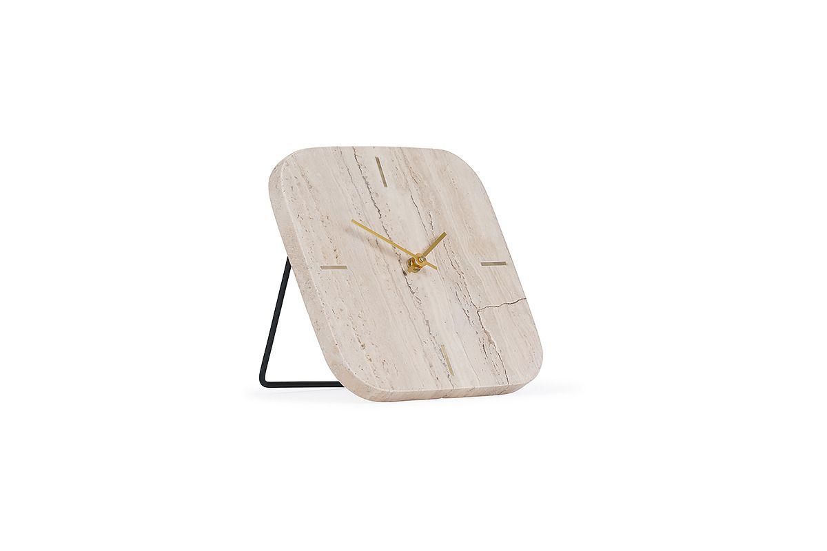 Rounded Edge Table Clock 20cm