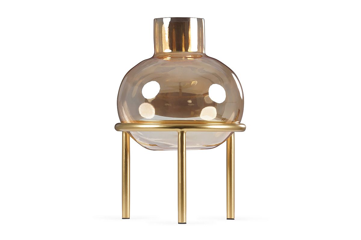 Rust Glass Vase