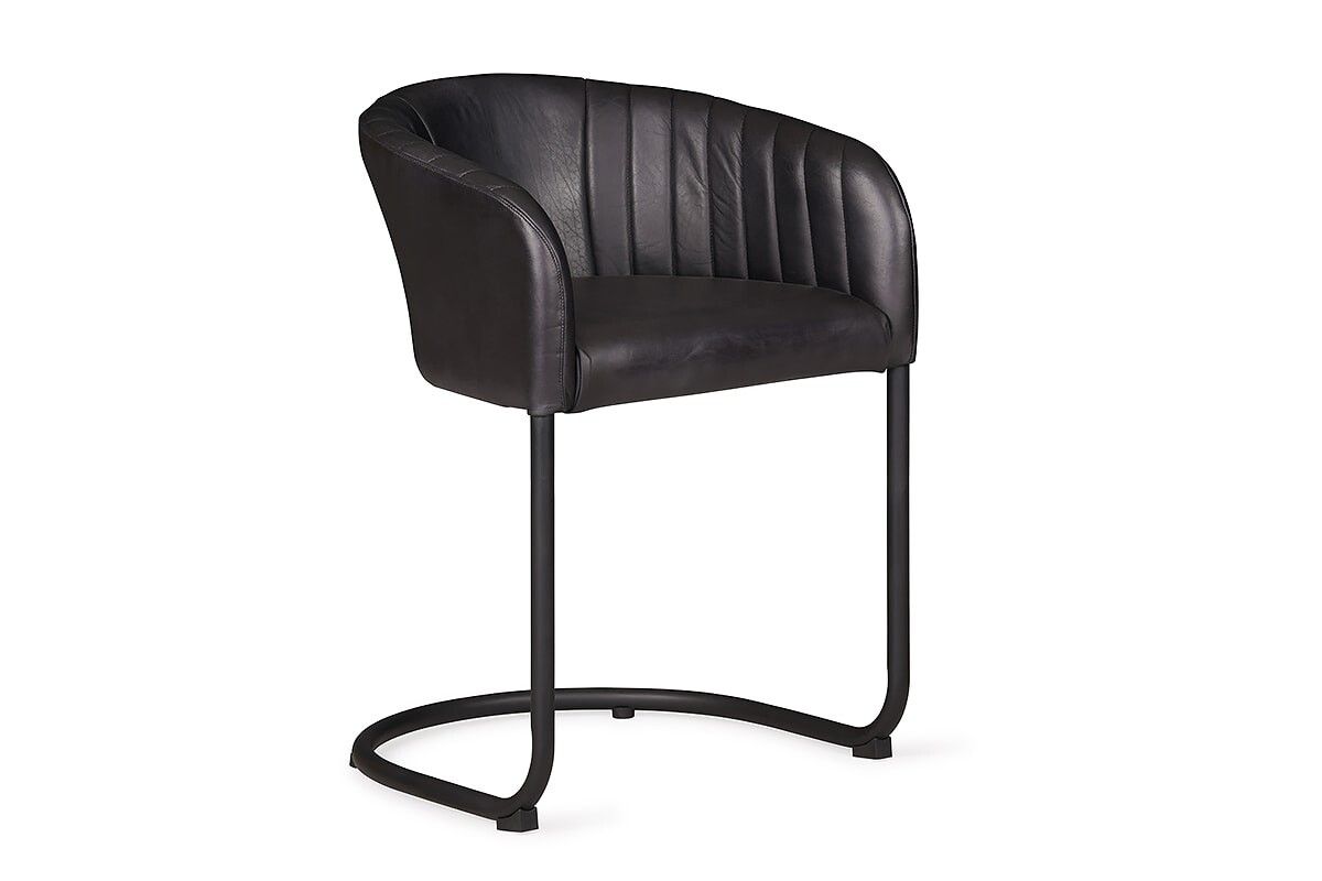 saddle-antique-dark-grey-leather-dining-chair-1