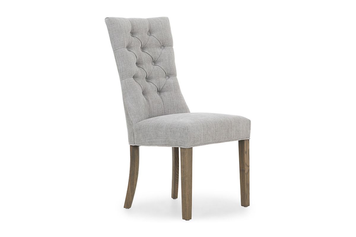 Santino Light Grey Dining Chair With Grey Leg