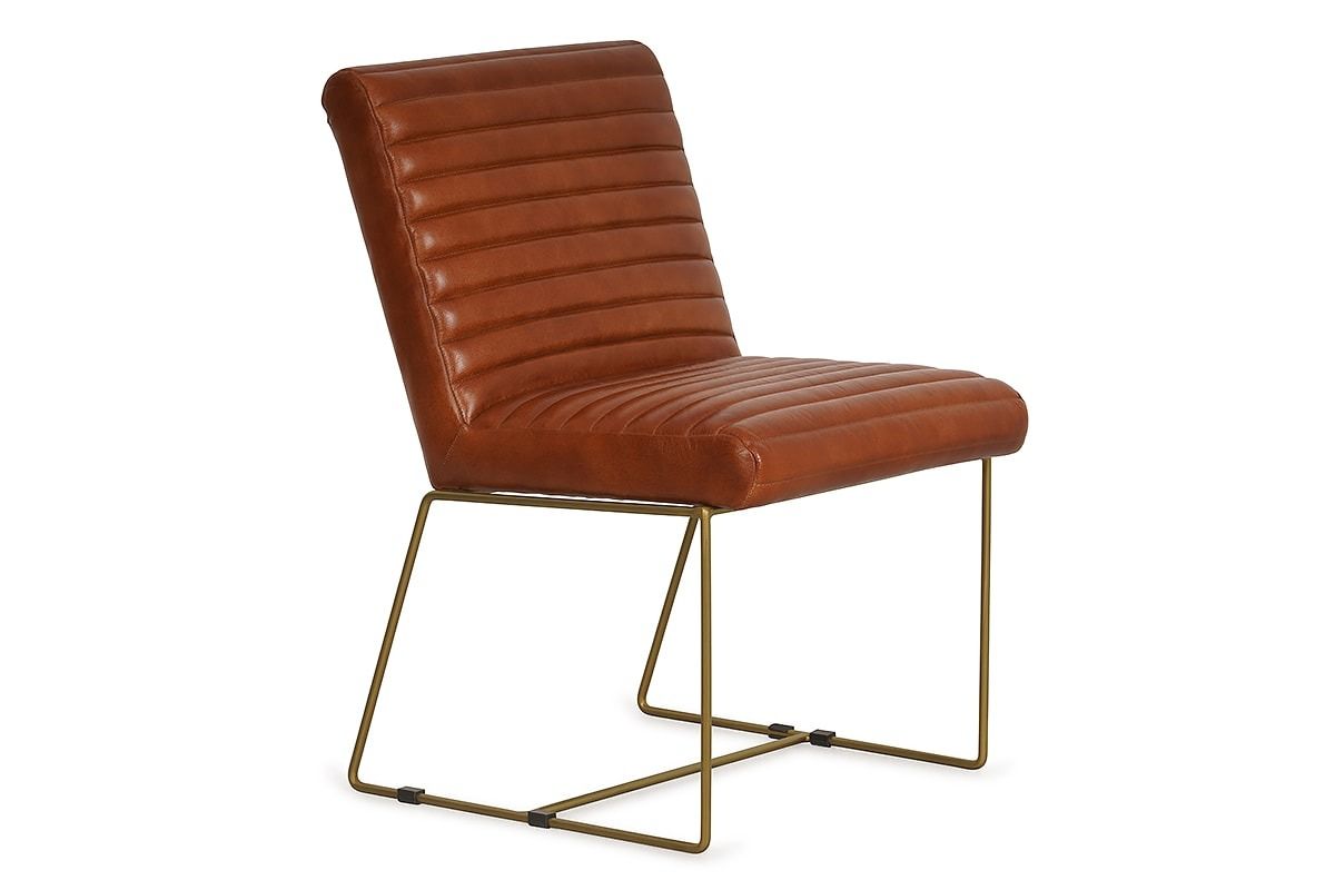 Scholar Brown Leather Lounge Chair