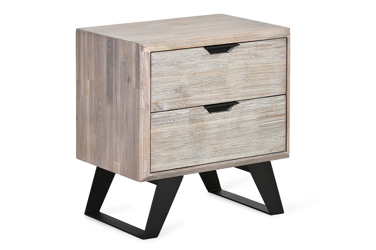 Senzia 2 Drawer Bedside Table
