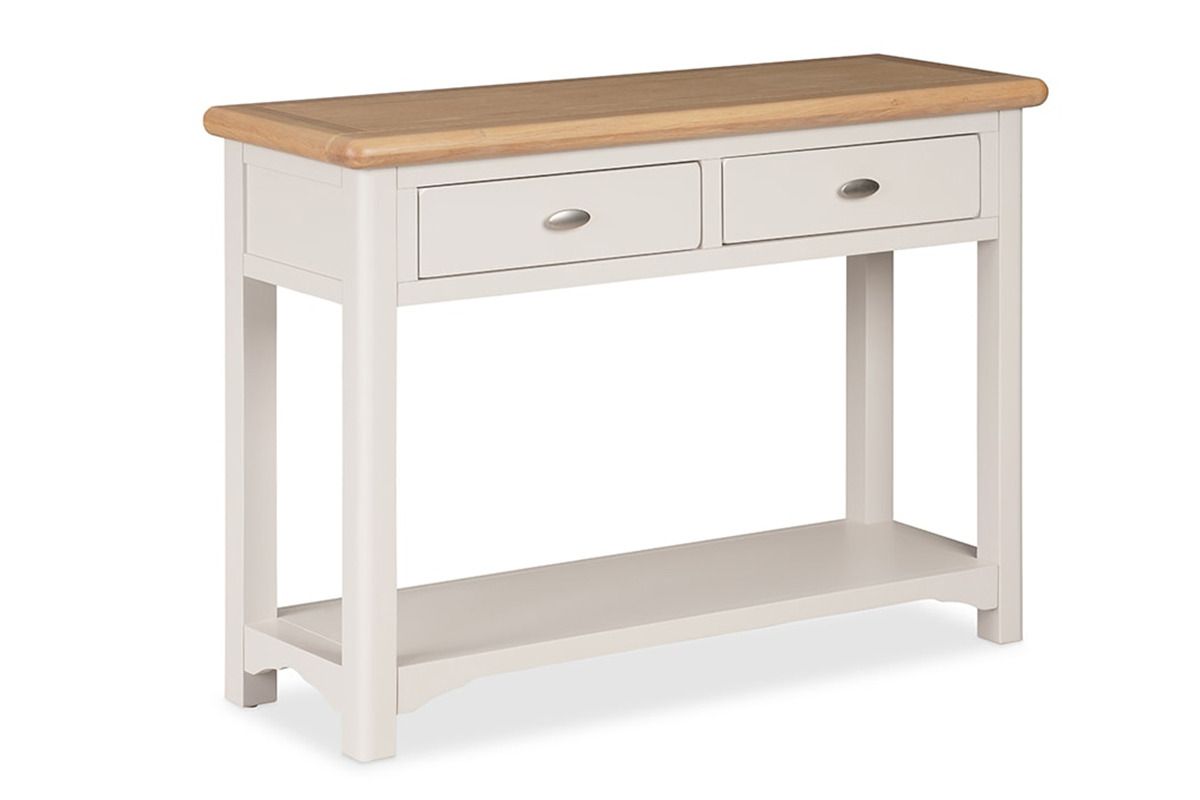 Sherbury Grey Oak 2 Drawers Console Table