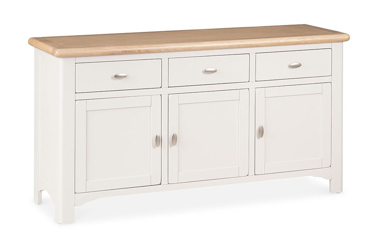 Sherbury Grey Oak 3 Drawers 3 Doors Sideboard