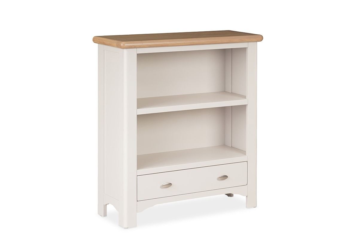 Sherbury Grey Oak Low Bookcase