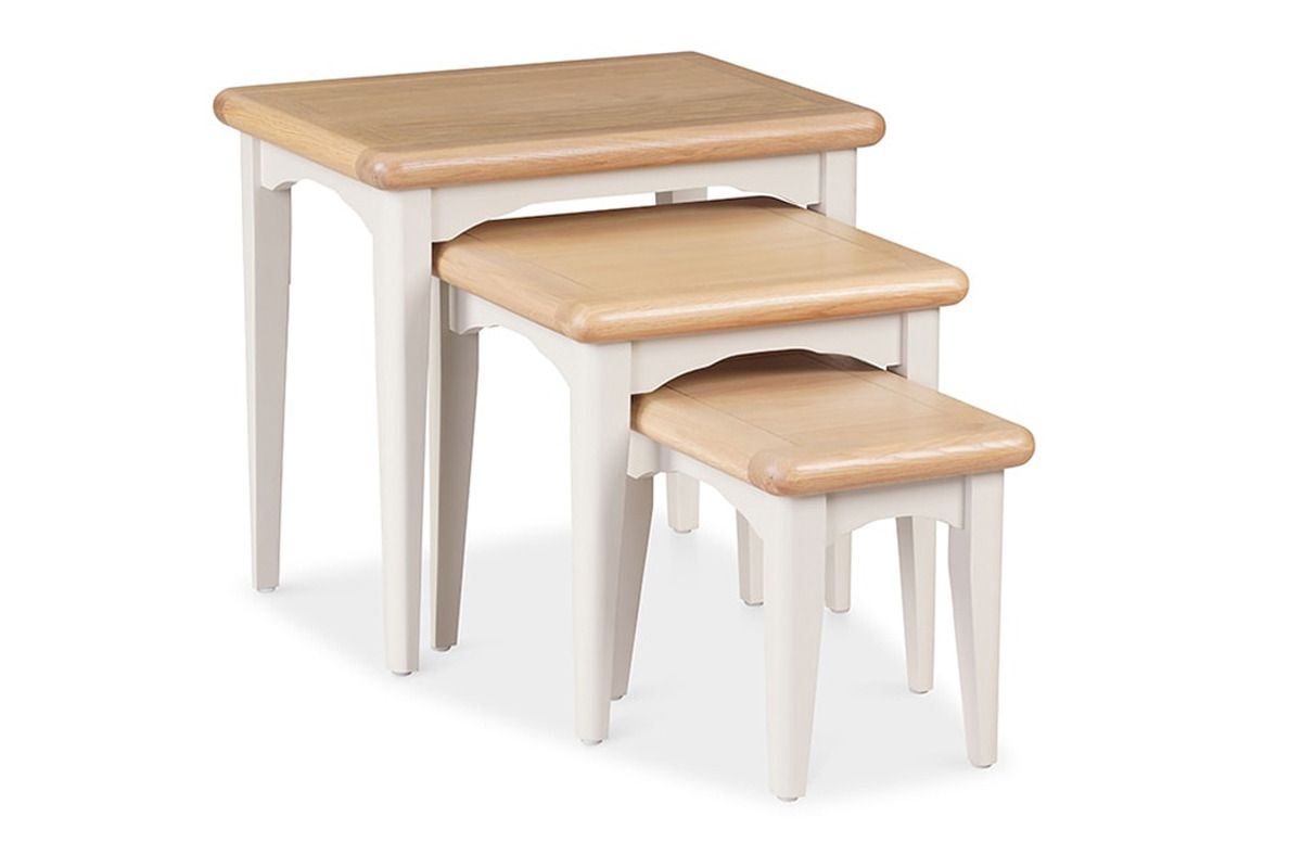 Sherbury Grey Oak Nest Of Tables