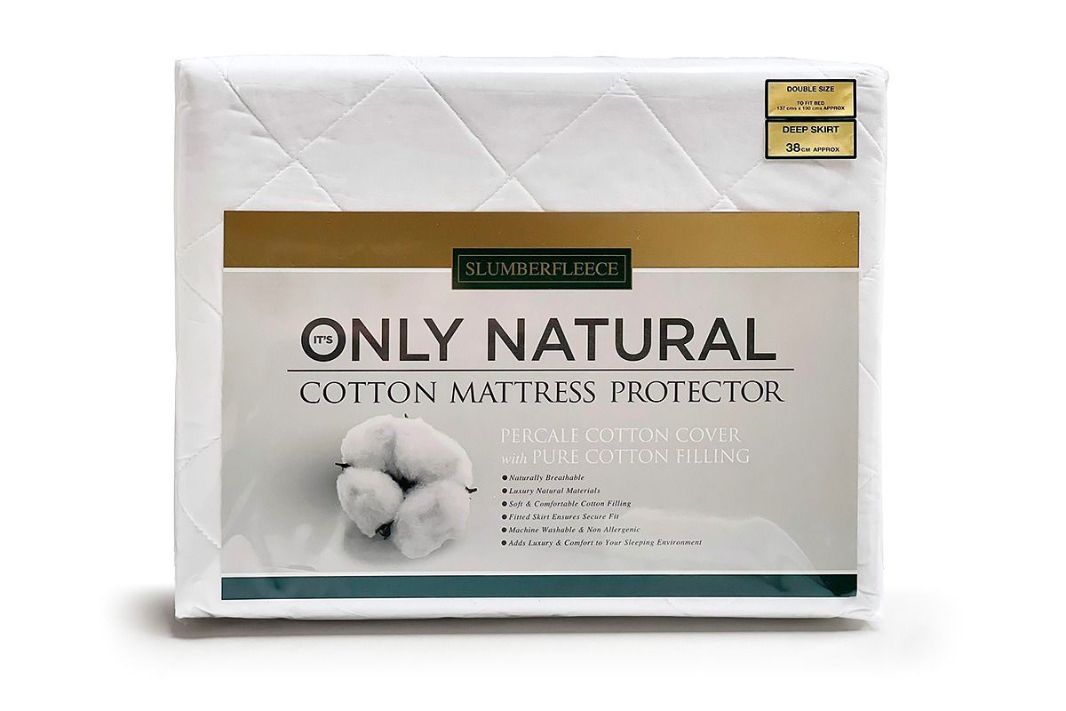 Slumberfleece Cotton Mattress Protector Single