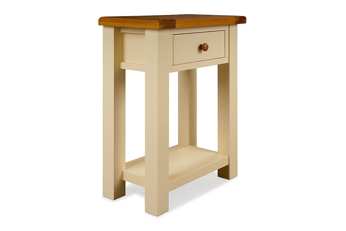 Somerset Cream Oak 1 Drawer Console Table