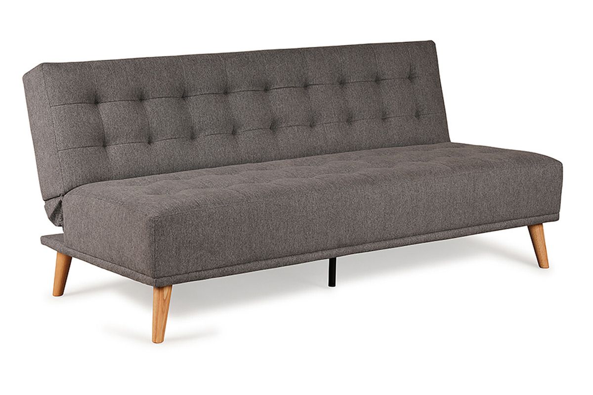 Studio Grey Fabric 3 Seater Sofa Bed