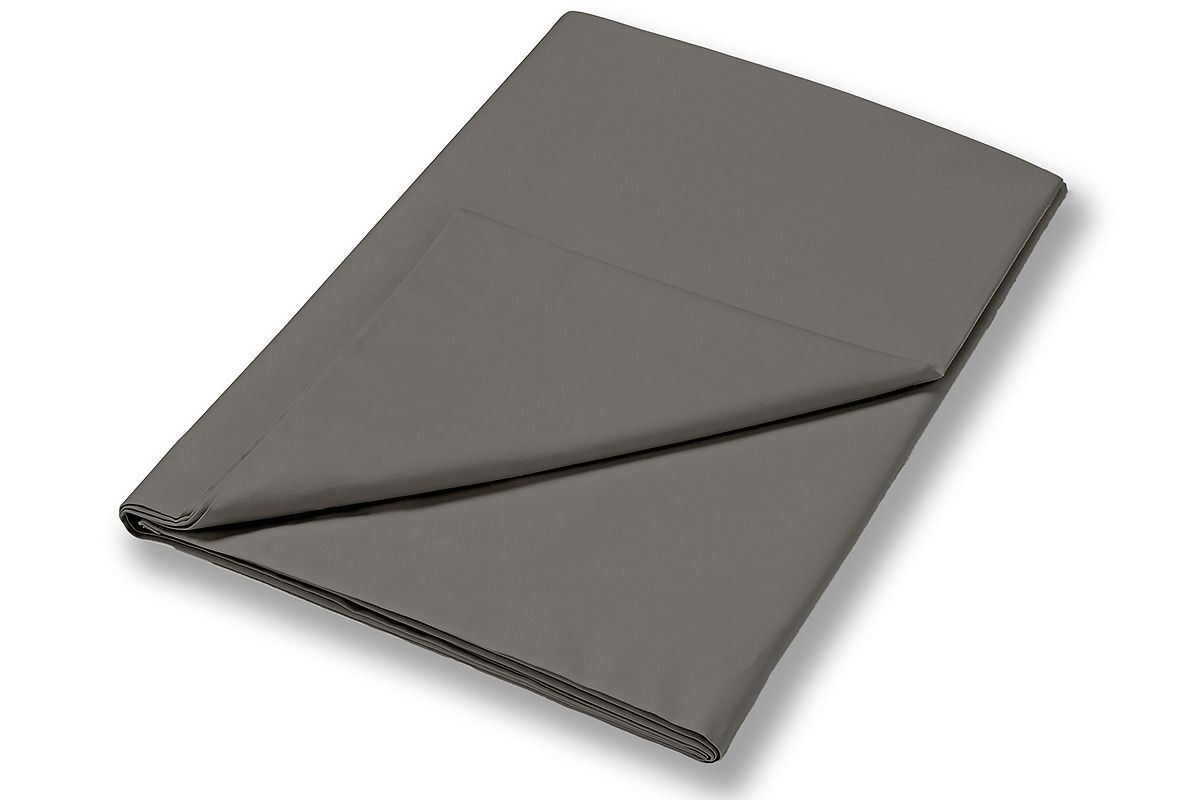 Superking Flat Sheet Grey 400Tc Cotton Sateen